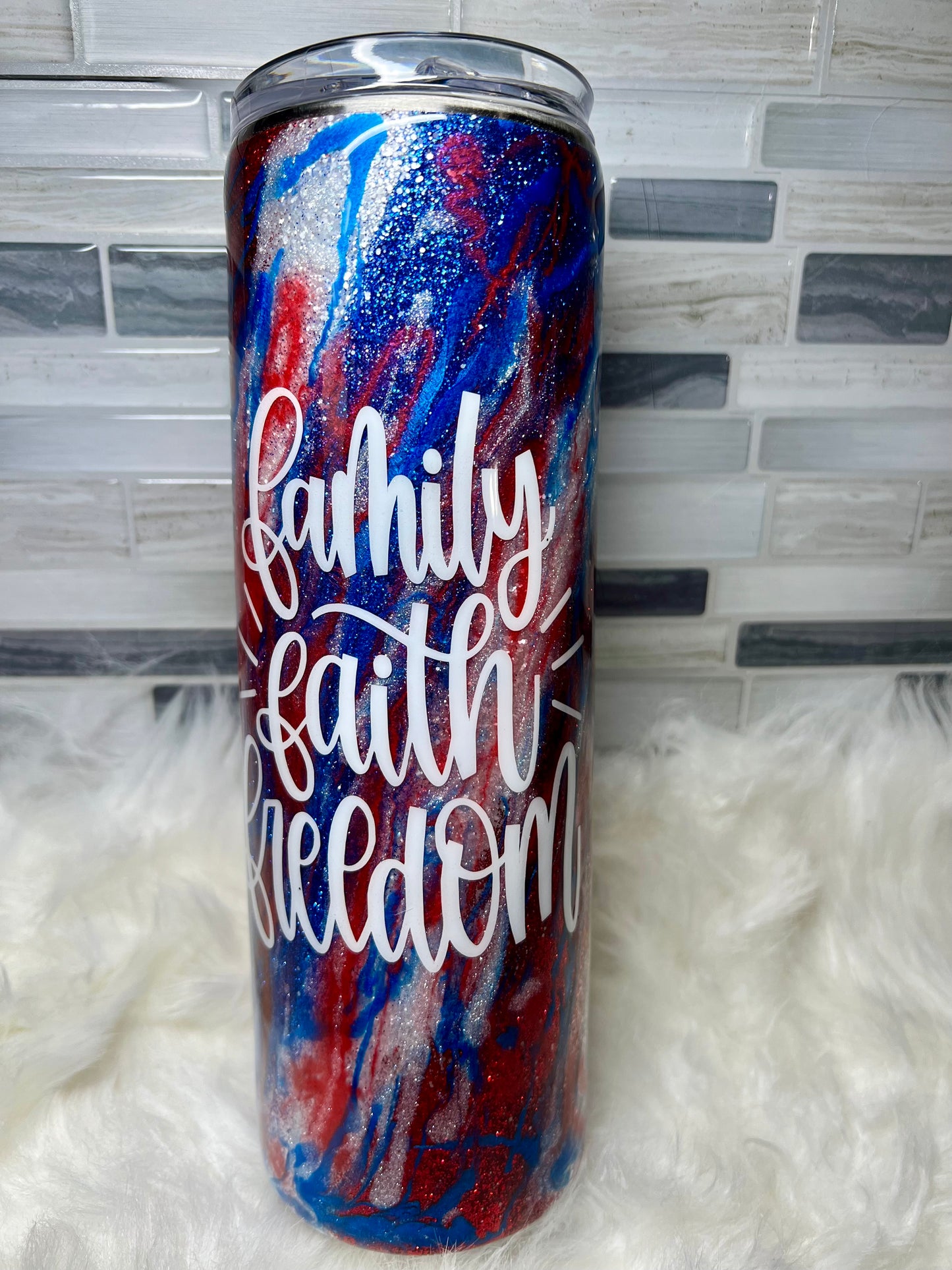 136. "Family Faith Freedom" 30oz Tumbler