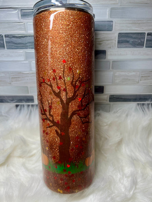 140. "Fall Breeze Crunchy Leaves and Pumpkins Please" 30oz Tumbler