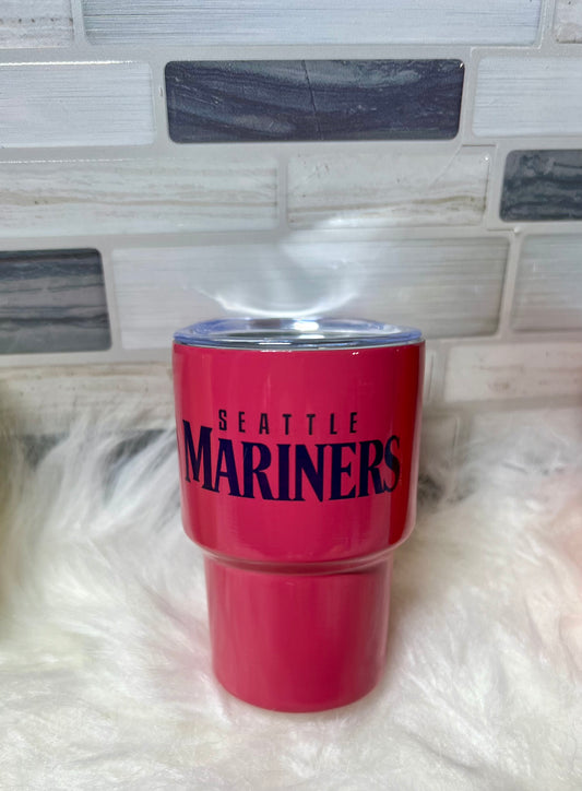 192. 2oz Sub. Dark Pink "Seattle Mariners" Tumblers Shot Glass