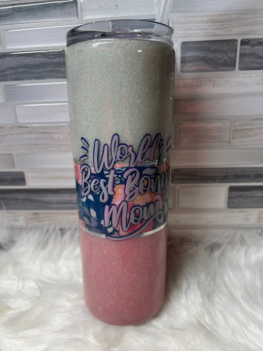 219. "Worlds Best Bonus Mom" 20 ounce tumbler