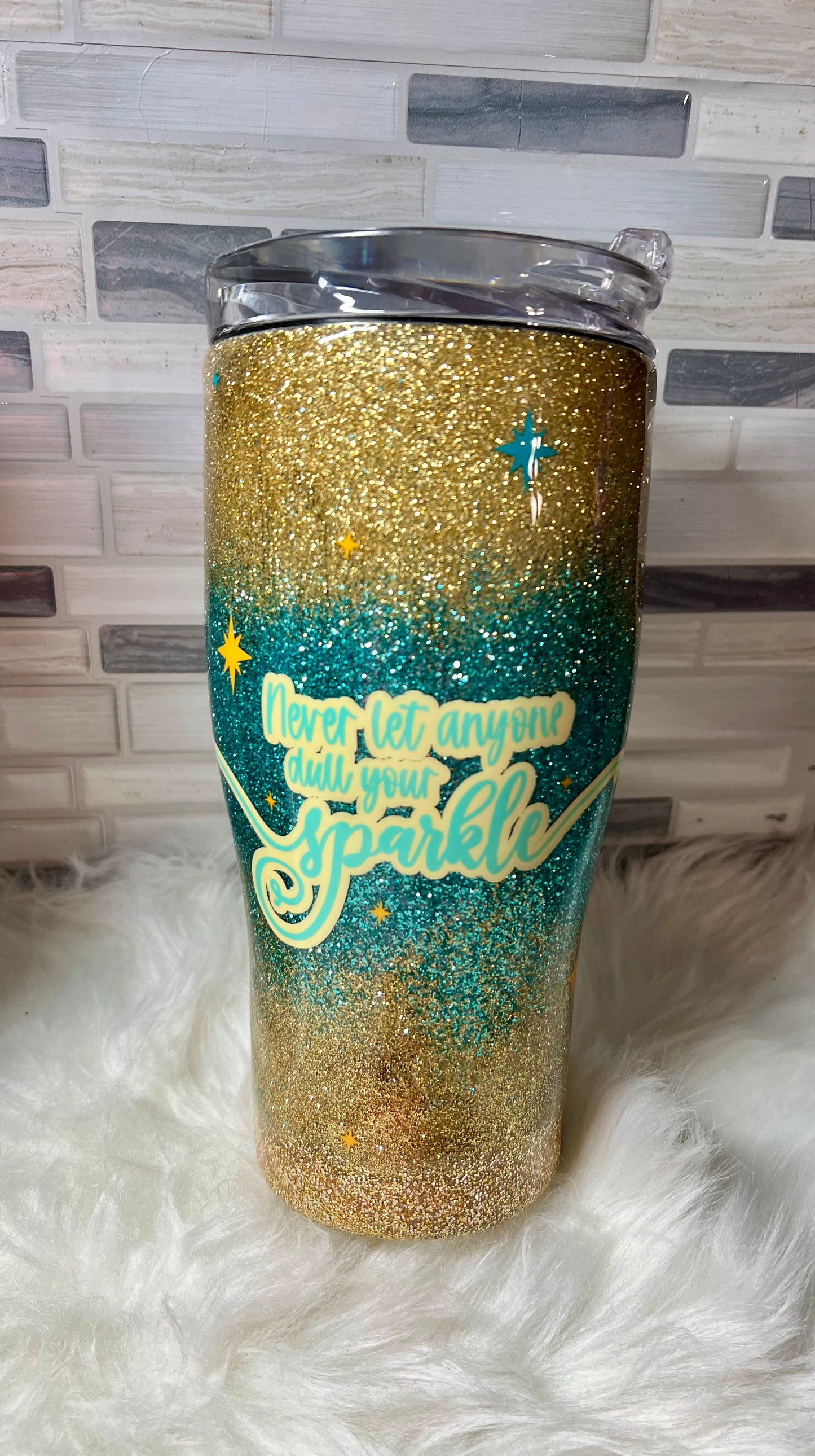 253. "Never Let Anyone Dull Your Sparkle" 30oz Tumbler