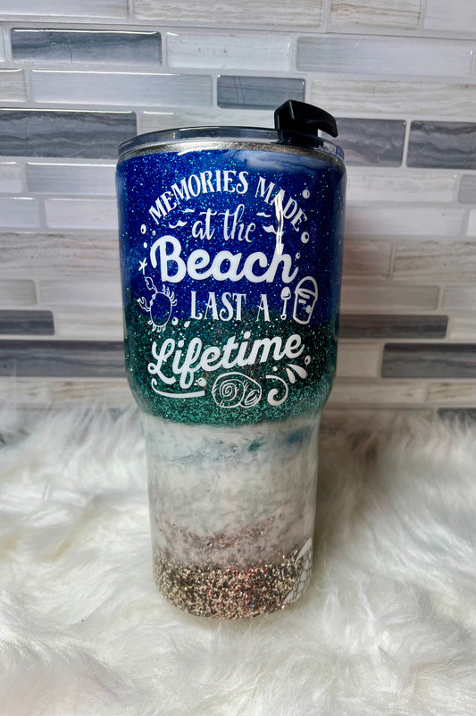 251. "Memories at the Beach Last a Lifetime" Beach 30oz Tumbler